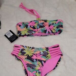 Tropical Print Bikini Set